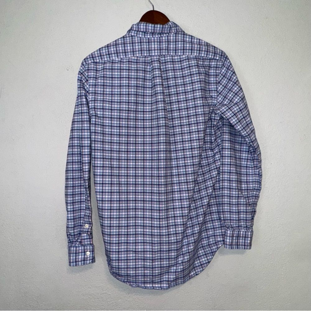 Ralph Lauren Blue Plaid Button Down Shirt - Picture 7 of 8